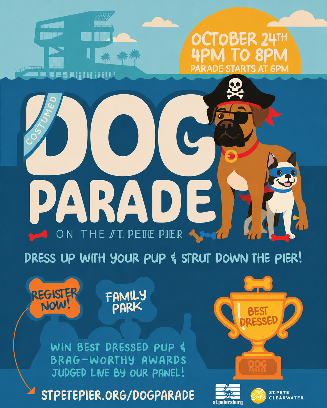 St Pete Pier Costumed Dog Parade